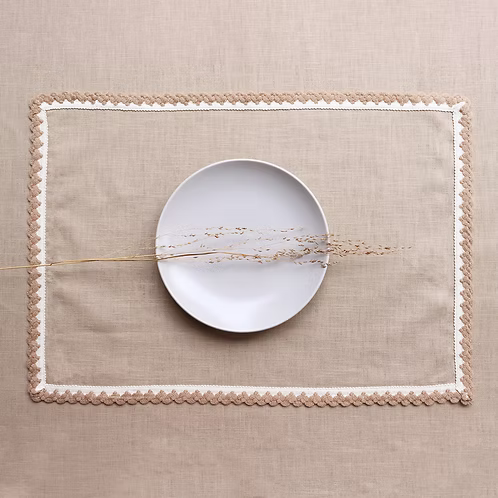 Placemat Tovagliolo americana in lino Set of 8 Tricot
