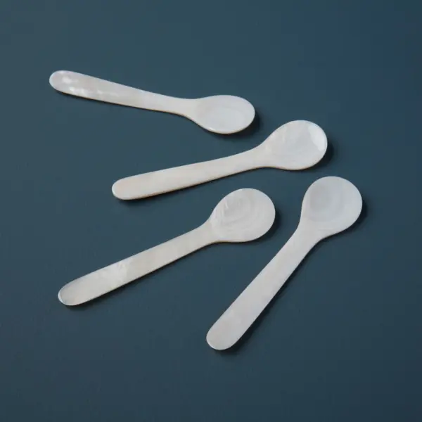 Seashell Spoons Large Set of 4