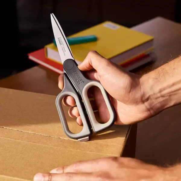 CutPlus Grey Scissors with Integrated Box Cutter