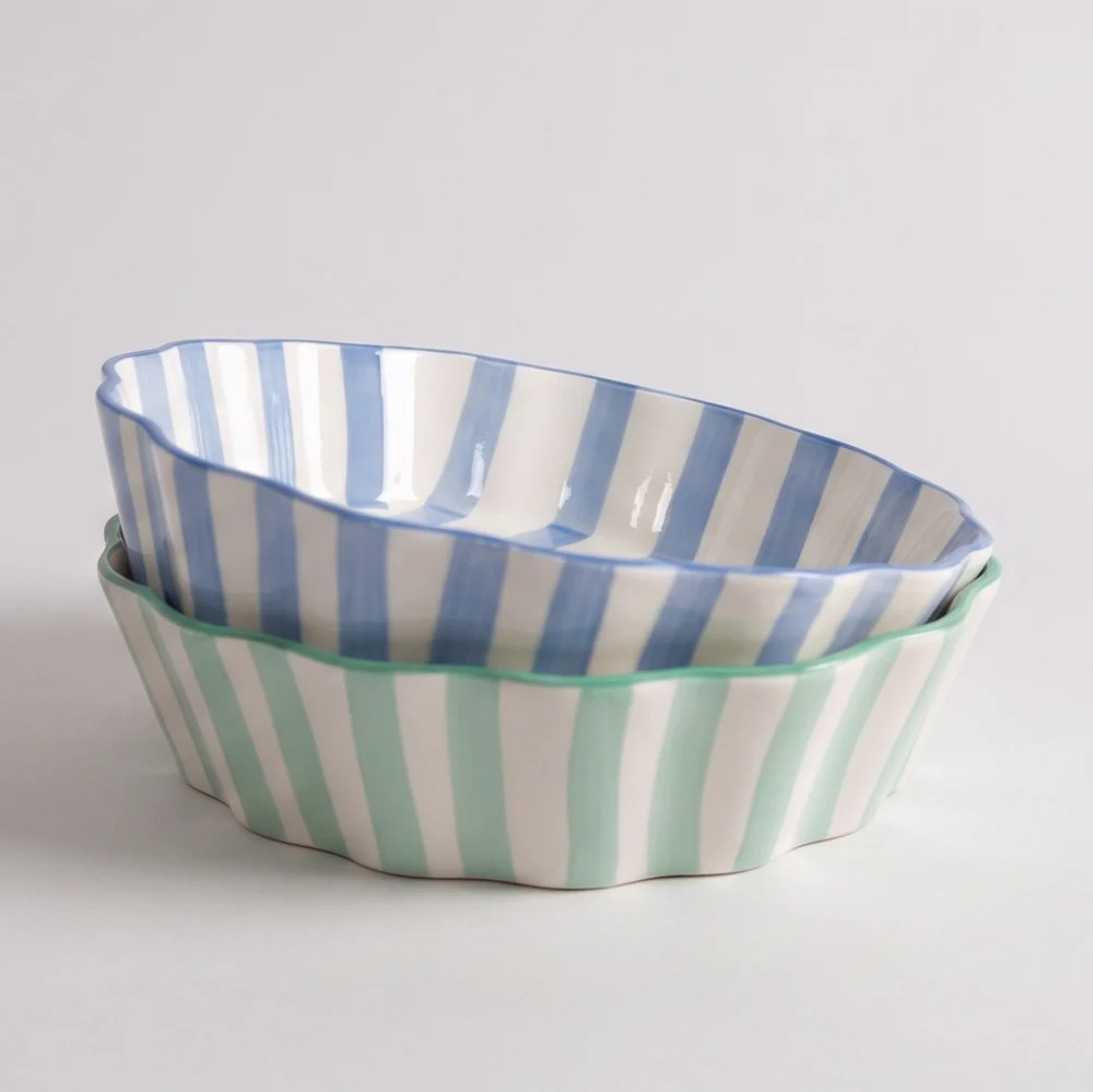 Kinsey Scallop Pie Plate Blue - Imagen 5