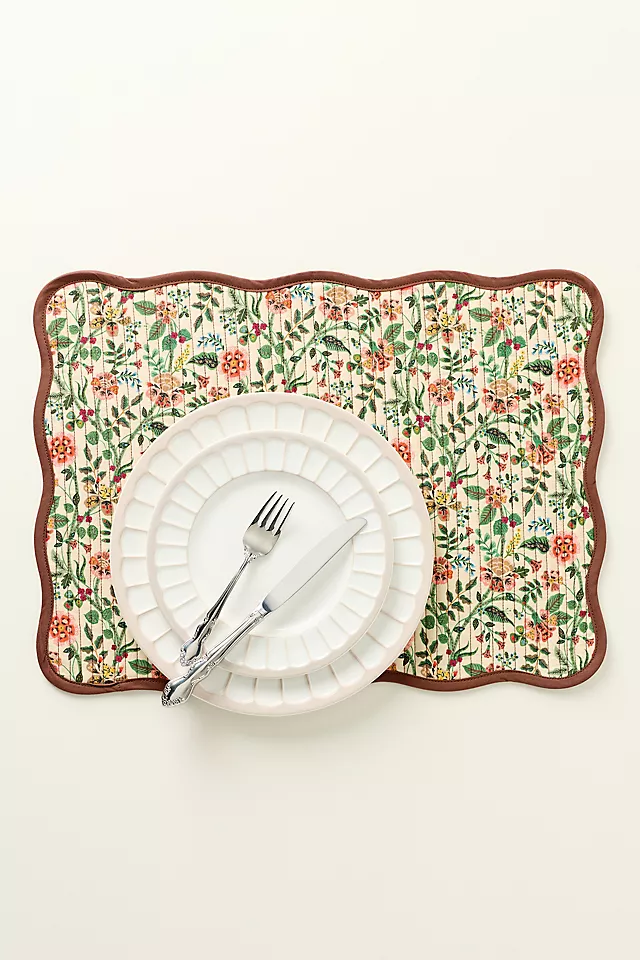 Gracie Quilted Cotton Placemat Set of 4 - Imagen 5