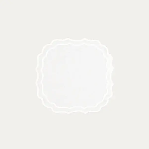 Greta Coaster White With White Set Of 8