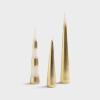Candle Javelin Gold Set of 3