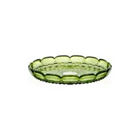 SMALL ROUND TRAY VANITY WATER LILY GREEN