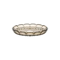 SMALL ROUND TRAY VANITY SMOKE