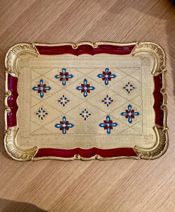 Tray Gold Leaf M / Pomegranate