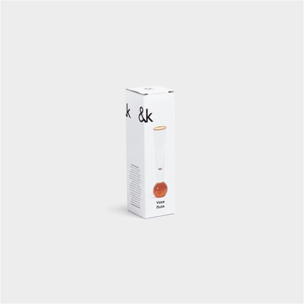 VASE FLUTE ORANGE - Imagen 4