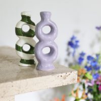 Candle holder loop green - Imagen 2