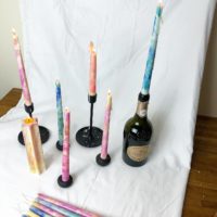CANDLE TIE DYE TAPERED TWIRL SUNSET SINGLE - Imagen 4