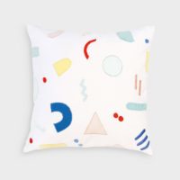 CUSHION PAINTER GRAPHIC SQUARE