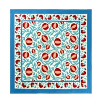 Grenadine Blue & Red Napkins Set of 6 - Imagen 4