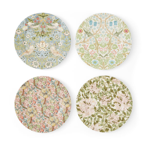 Dessert Plates 20 cm - Mixed Set of 4