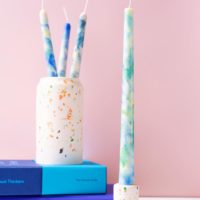 TIE DYE TAPERED TWIRL AQUAMARINE SINGLE