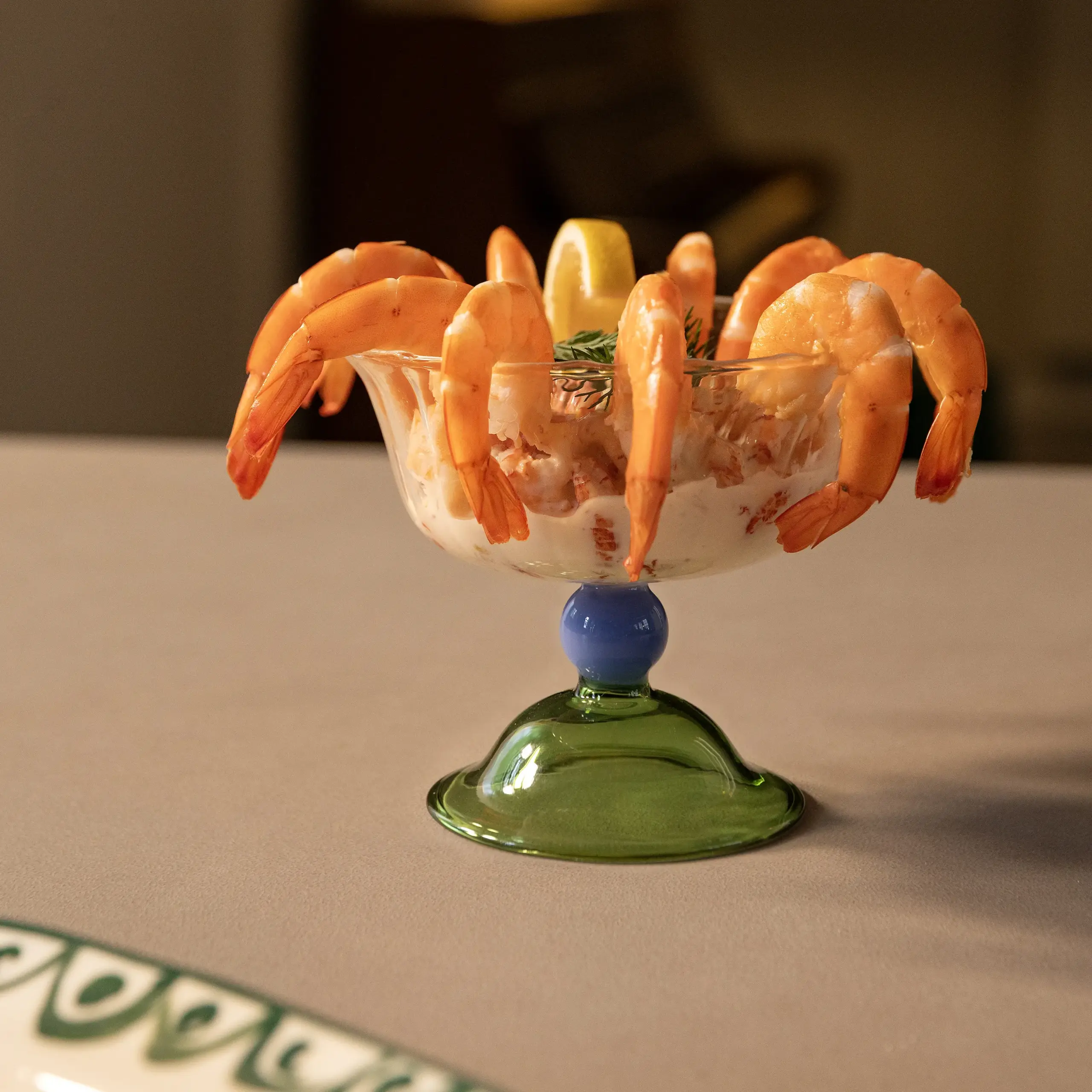 Coupe Tulip Green Set Of 2 - Imagen 3