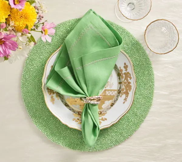 Trinity Napkin Ring in Multi, Set of 4 in a Gift Box - Imagen 4