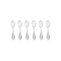 SET OF 6  TEASPOONS CM12 CLEAR