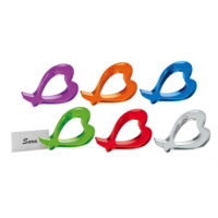 SET OF 6 NAPKIN RINGS LOVE ASSORTED
