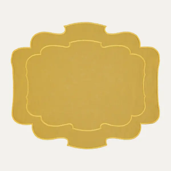Placemat Belmonte Yellow With Yellow Set Of 8