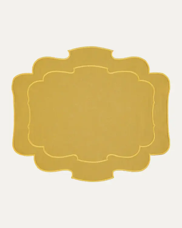 Placemat Belmonte Yellow With Yellow Set Of 8
