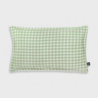 Cushion gingham rectangle green
