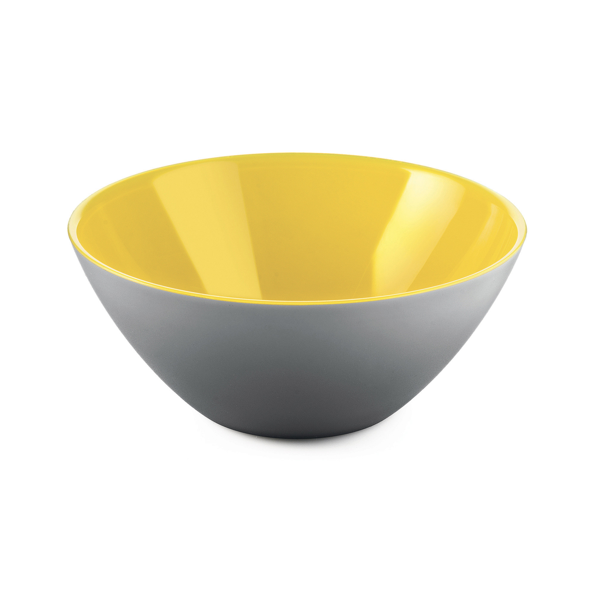 BOWL "MY FUSION" GREY/YELLOW Ø20
