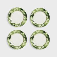 Plate Autumn Medium Green Set of 4