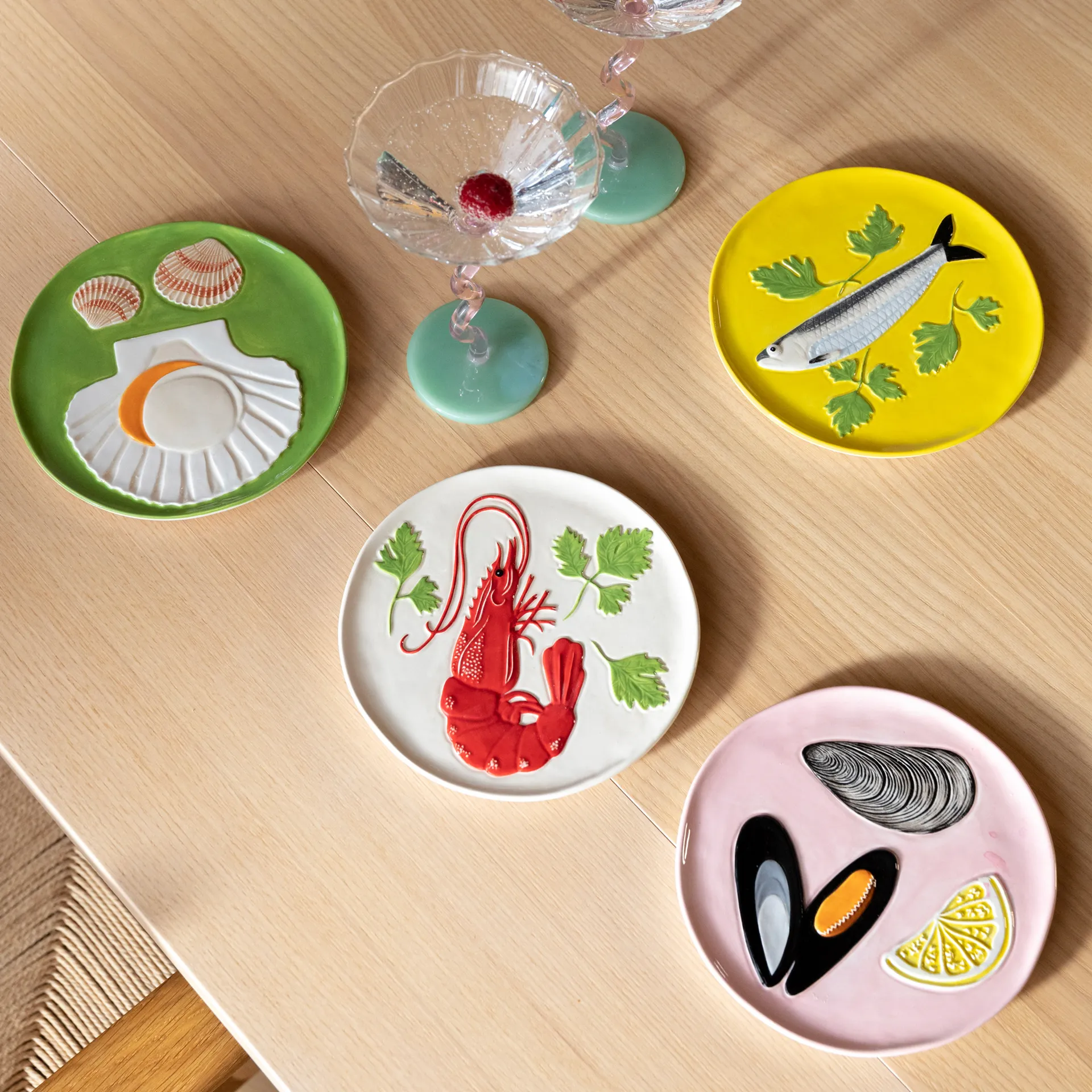 Plate De La Mer Set Of 4 - Imagen 2