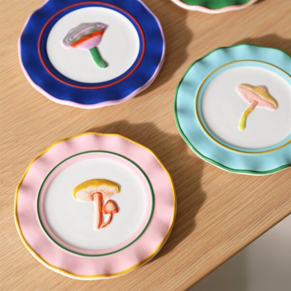 Plate Magic Mushroom Set of 4 - Imagen 2