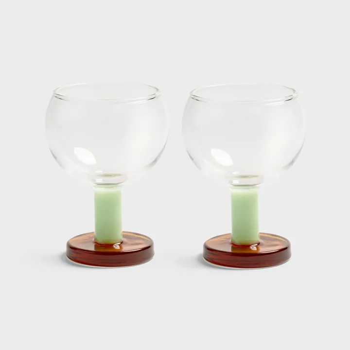 Glass Cantine Amber Set Of 2