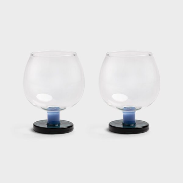 Glass Cantine Large Blue Set of 2