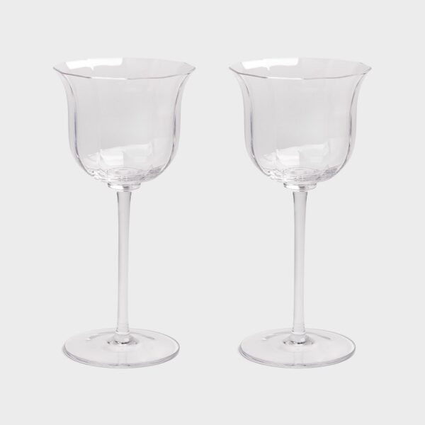 Glass Mano Crystal Set of 2