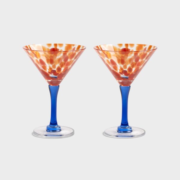 Coupe Rialto Tall Red Set of 2