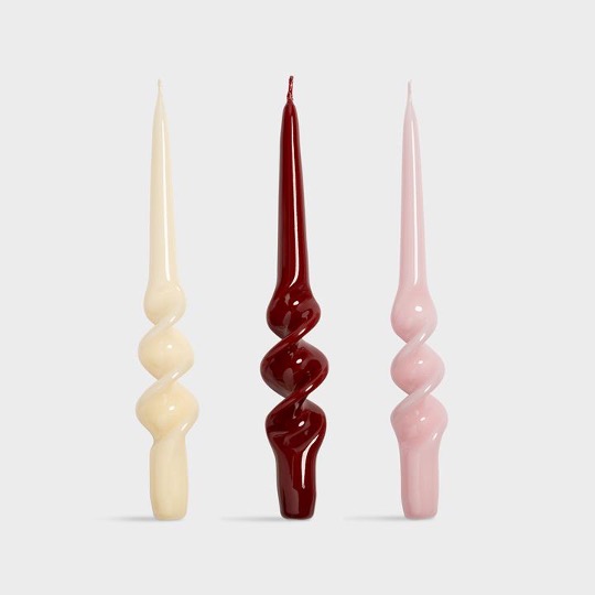 Candle Alpha Reds Set Of 3