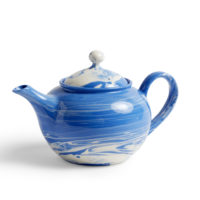MARBLED TEAPOT BLUE