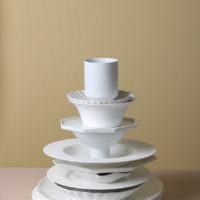 Athena Ceramics Shell Tray White Matt M - Imagen 2