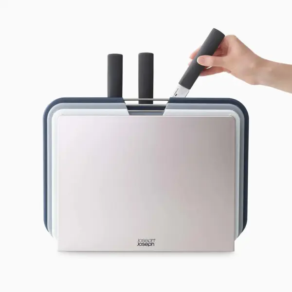 Nest™ Boards Plus 6-piece Grey Knife & Chopping Board Set