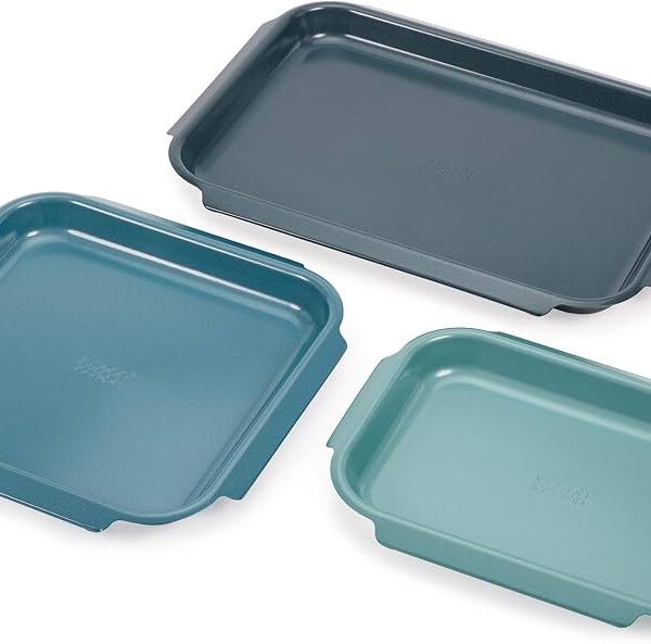 Nest™ Bake Non-Stick 3-piece Blue Baking Tray Set
