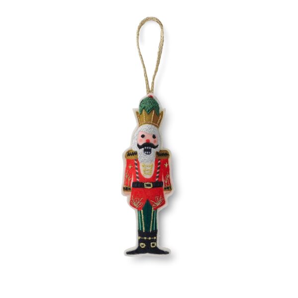 Nutcracker Embroidered Ornament