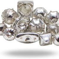 FANTASY MIRRORM GLASS KNOBS SET OF 2