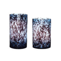 Vase, glass, blue/bordeaux Small - Imagen 3