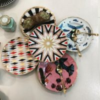 DESSERT PLATE FOLGORE Ø 20,5 CM STARS DECAL GOLD RIM AND DETAILS - Imagen 2