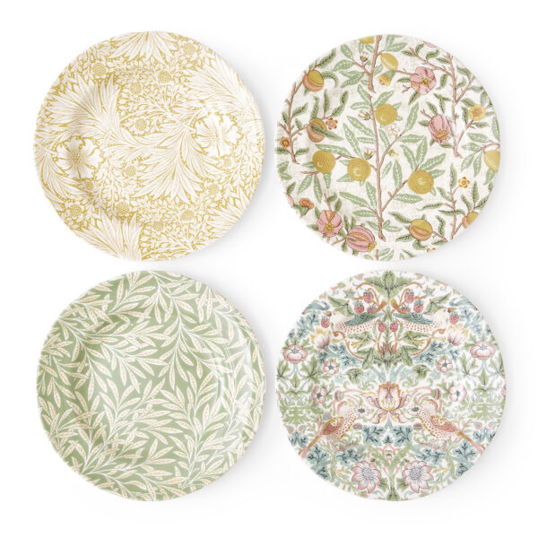 Dessert Plates 23 cm - Mixed Set of 4