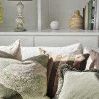 Marlen Velvet Cushion fringes - SEAGRASS - Imagen 2