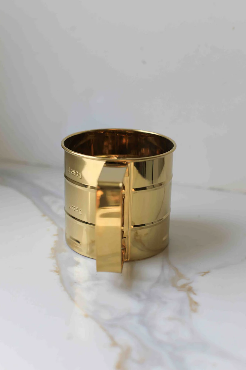 Gold Stainless Steel Egg Flour Sifter - Imagen 2