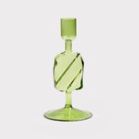 Candle holder puddle green