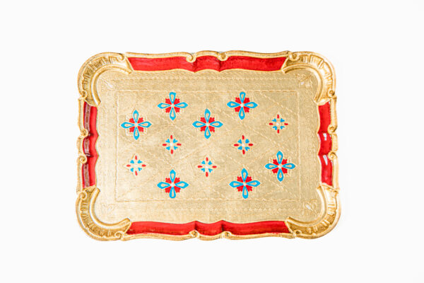 Tray Gold Leaf M / Pomegranate