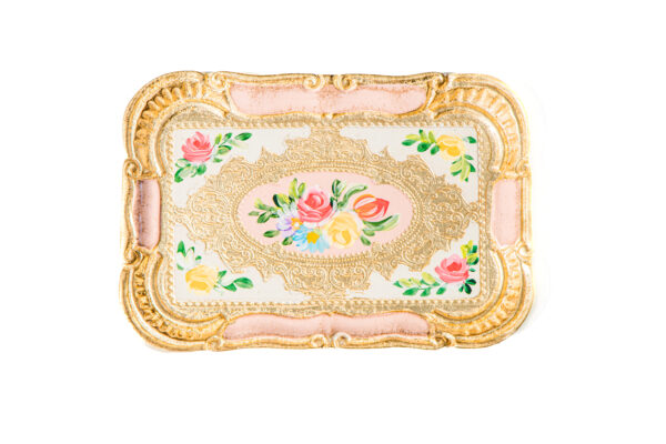 Tray Gold Leaf S / Salmon