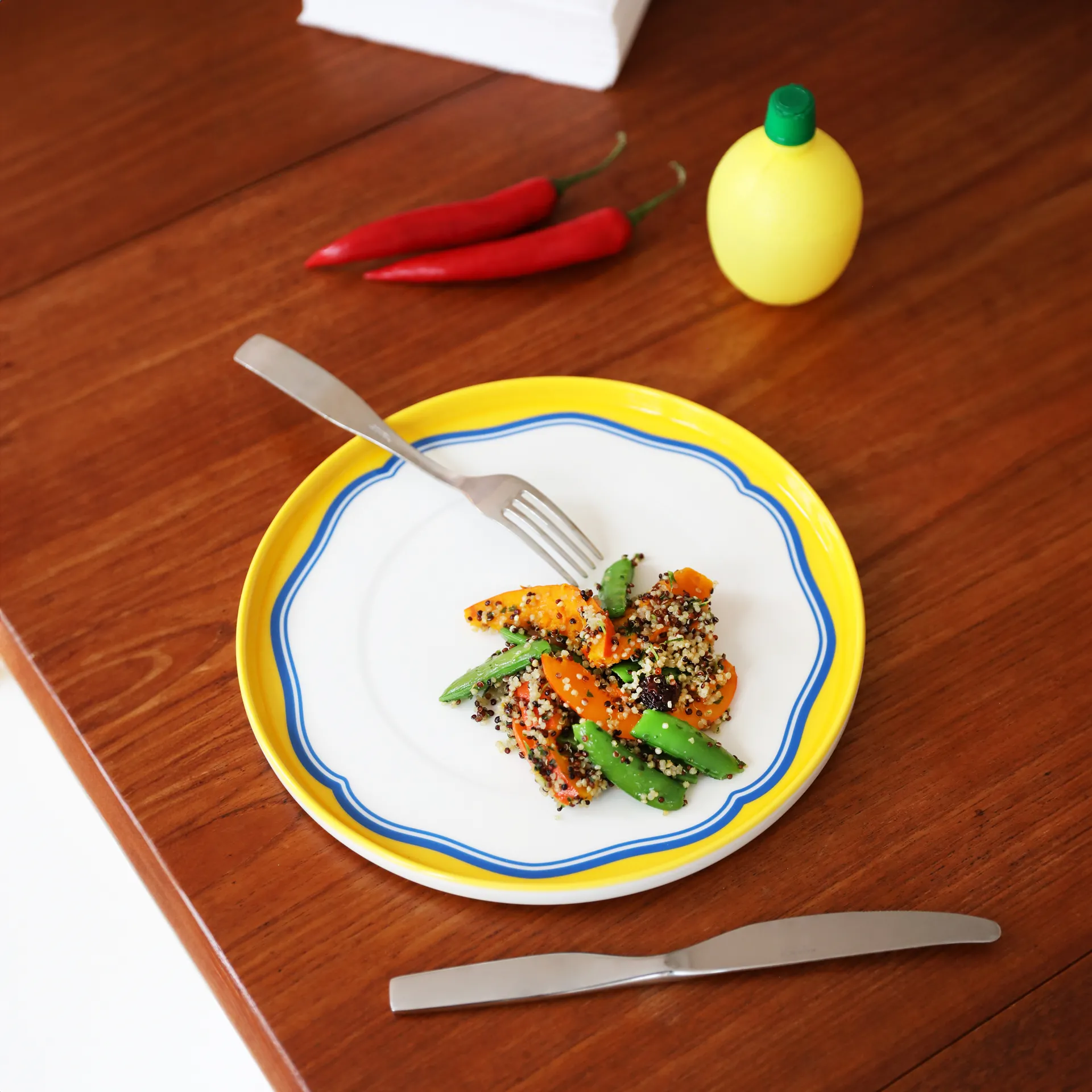 Plate daydream bulge yellow set of 2 - Imagen 2