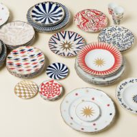 DESSERT PLATE FOLGORE Ø 20,5 CM STARS DECAL GOLD RIM AND DETAILS - Imagen 4
