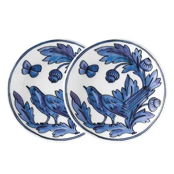 Heritage - Blue Bird - Appetizer Plates - Set of 2